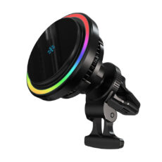 پایه نگهدارنده و شارژر بی سیم گوشی موبایل پاورولوجی مدل P15WMCPR