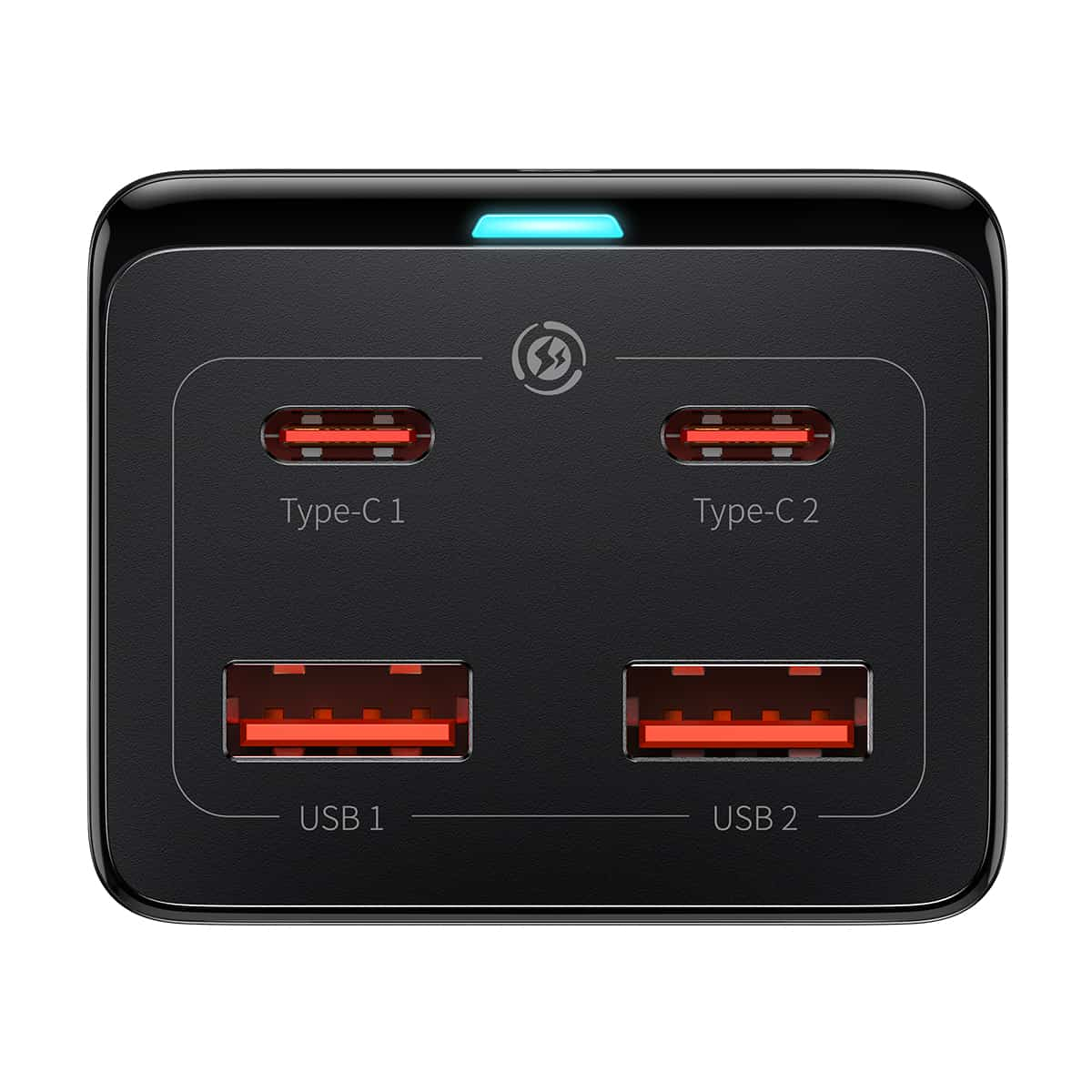 شارژر رومیزی 65 وات بیسوس مدل Powerstrip 65W به همراه کابل تبدیل USB-C