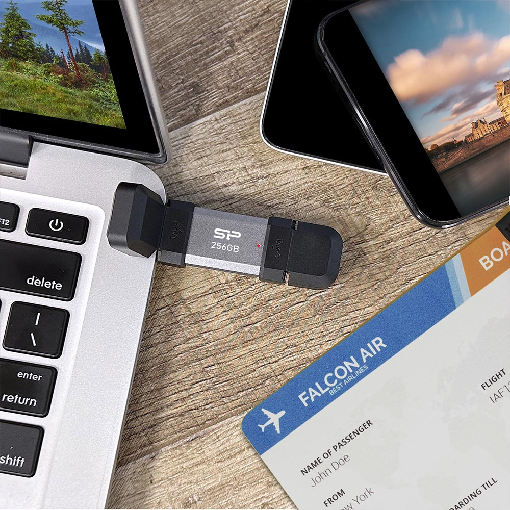 فلش مموری USB3.2 سیلیکون پاور مدل C51 ظرفیت 128 گیگابایت