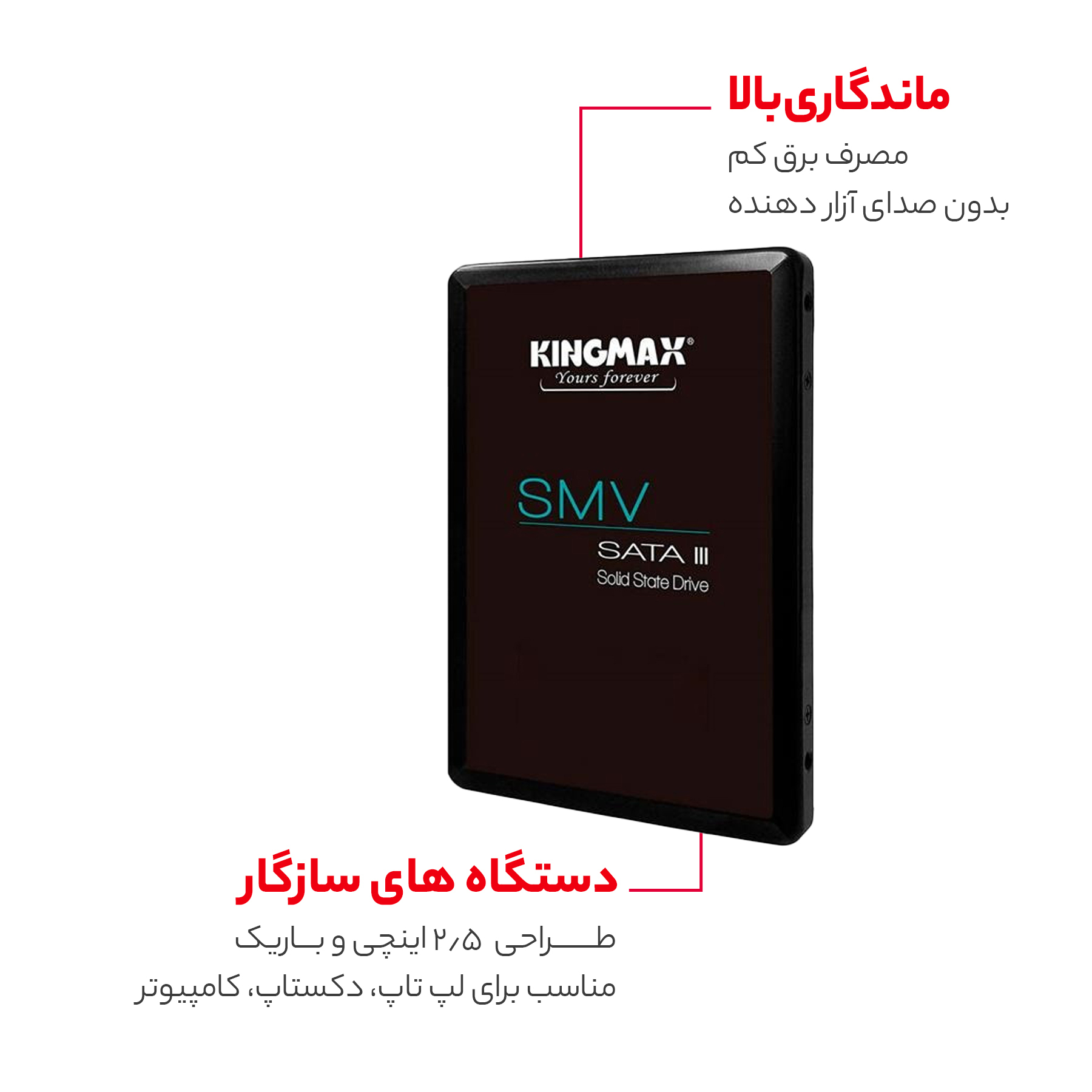 اس اس دی اینترنال کینگ مکس مدل KM256GSIV32 ظرفیت 256 گیگابایت