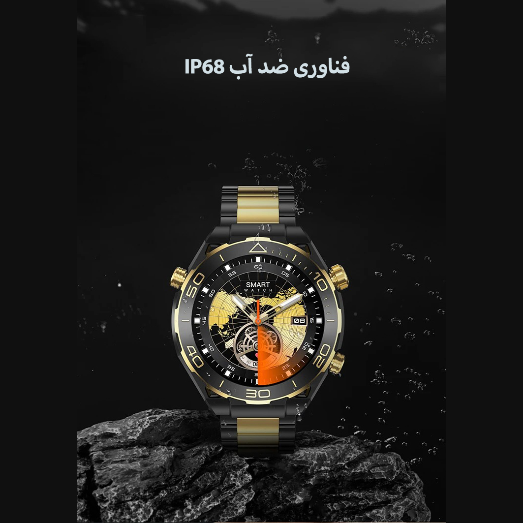 ساعت هوشمند مدل Z91 ProMax با قابلیت صفحه نمایش رنگی و لمسی، کنترل موسیقی، سنجش اکسیژن خون، مکالمه از طریق بلوتوث، پشتیبانی از زبان فارسی و امکان تغییر تم ساعت و ضد آب با بند فلزی