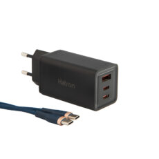 شارژر دیواری 65 وات هترون مدل HWC 3651 PQ GaN