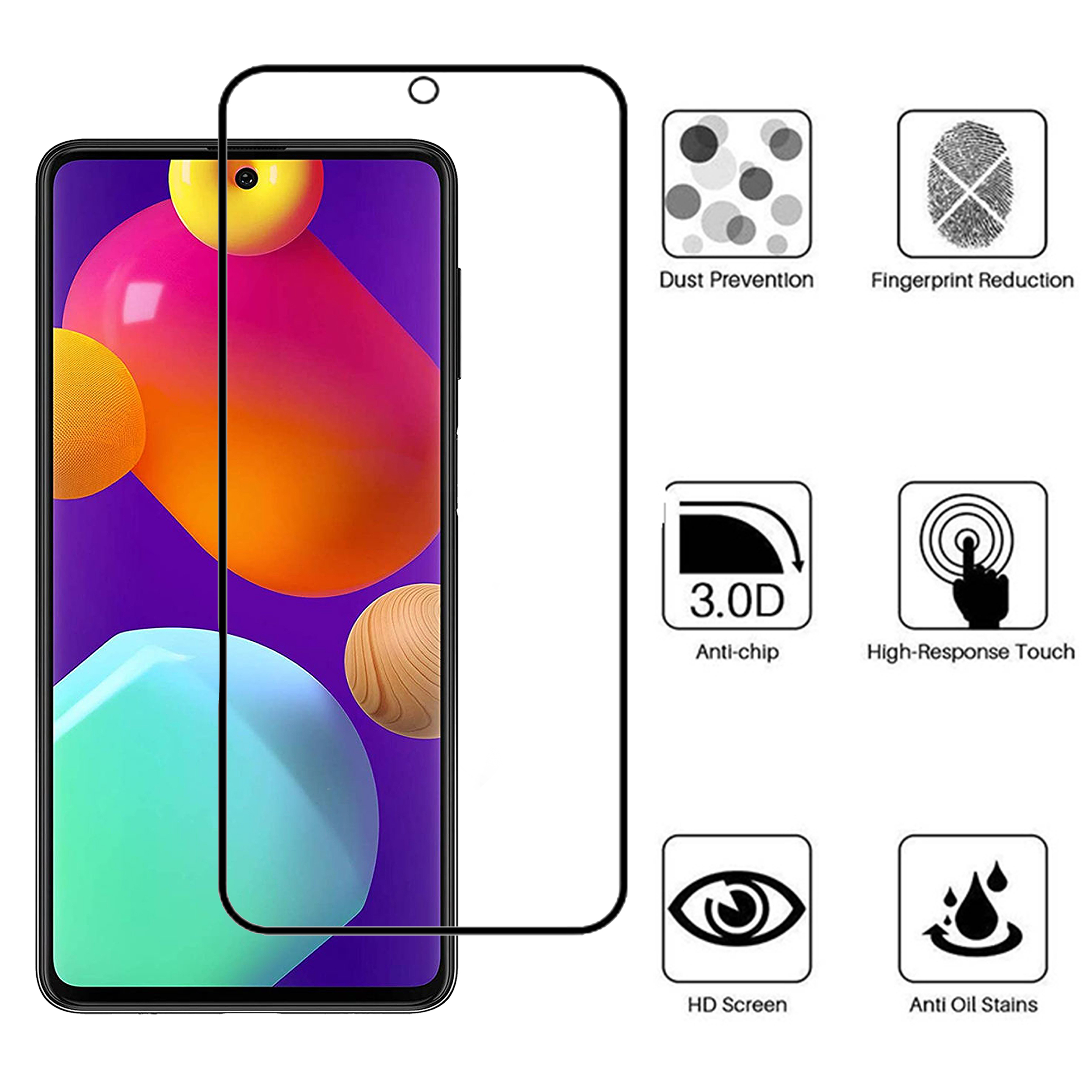 محافظ صفحه نمایش 5D مات بوف مدل Fm33 مناسب برای گوشی موبایل سامسونگ Galaxy F62 / M62 / A81 / A91