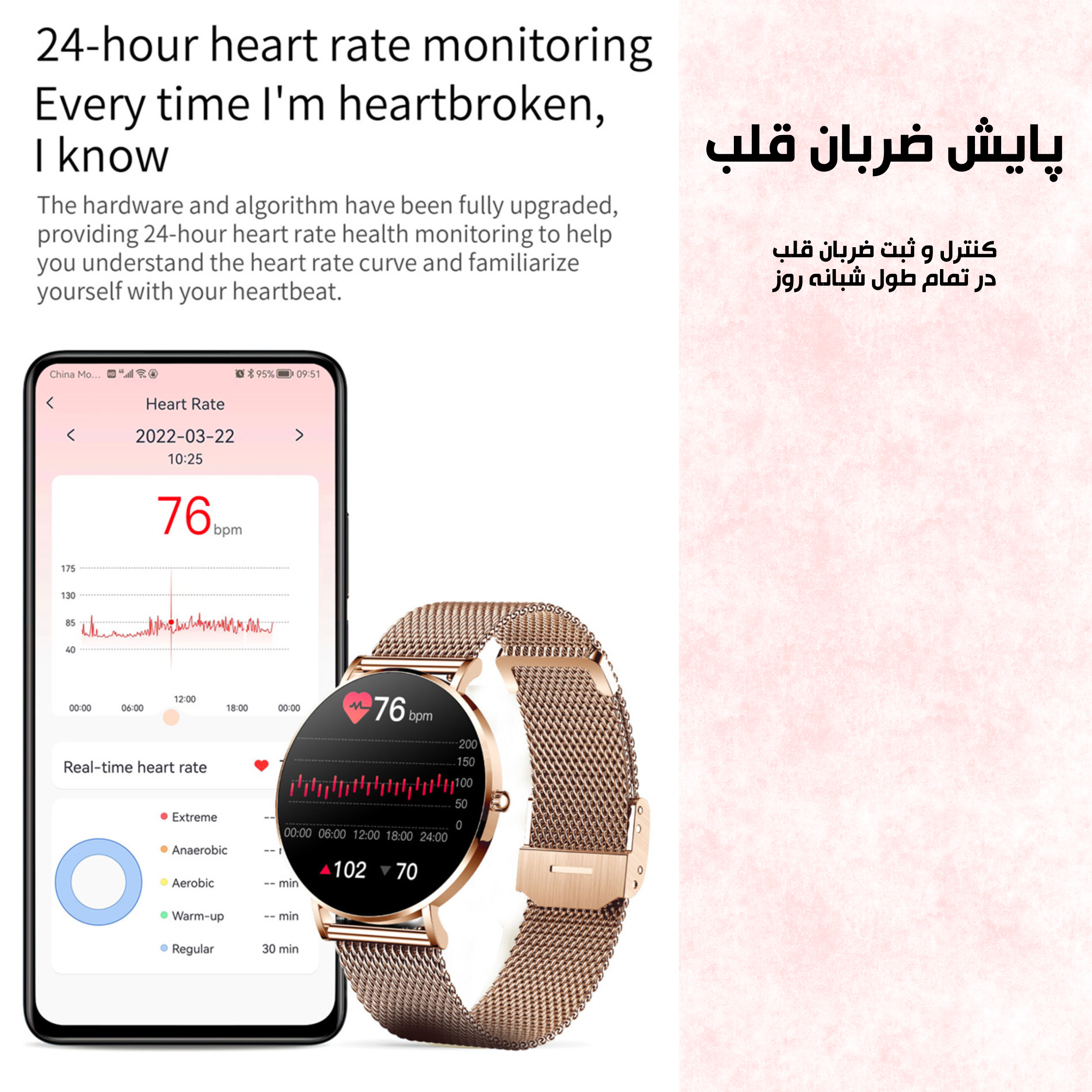 ساعت هوشمند مدل AMOLED T8