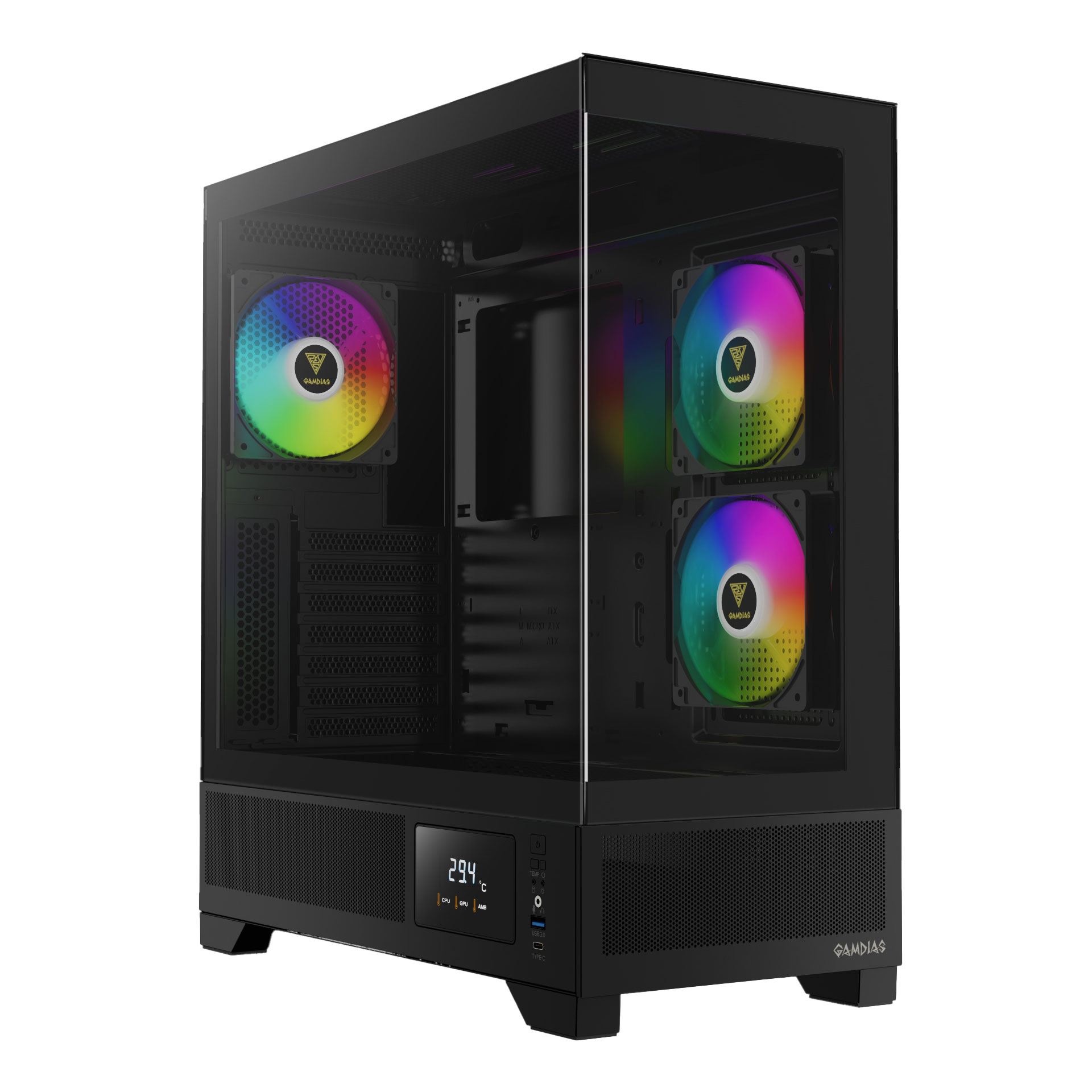 کیس کامپیوتر گیم دیاس مدل ATLAS M1