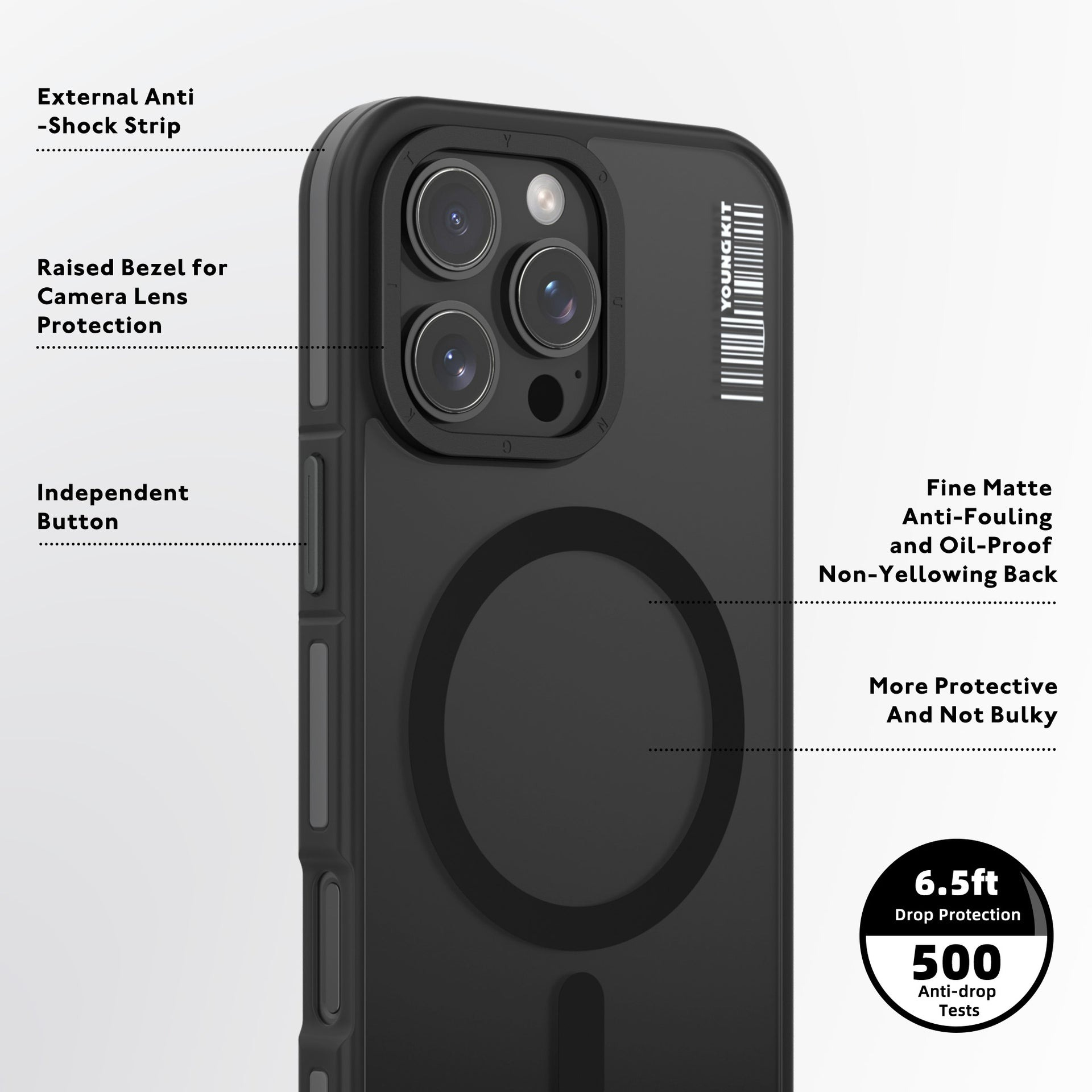 کاور یانگ کیت مدل Rock Sand مناسب برای گوشی موبایل اپل iPhone 16 pro max