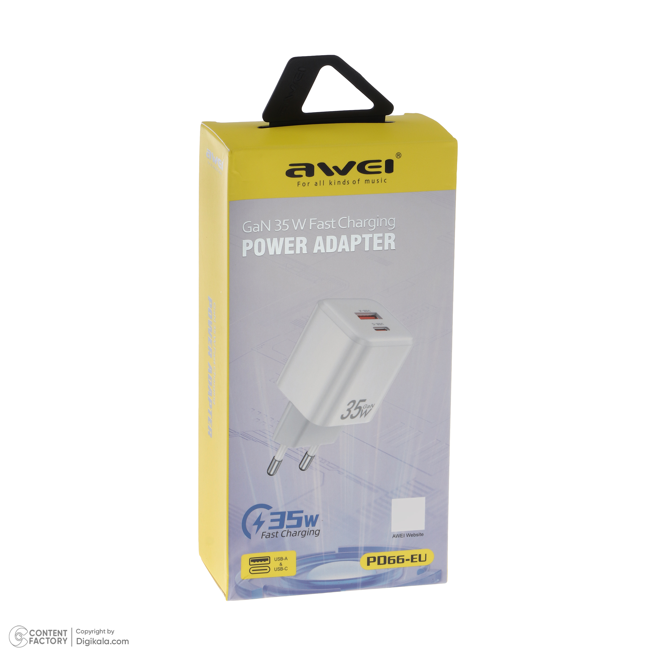 شارژر دیواری 35 وات اوی مدل PD-66-EU