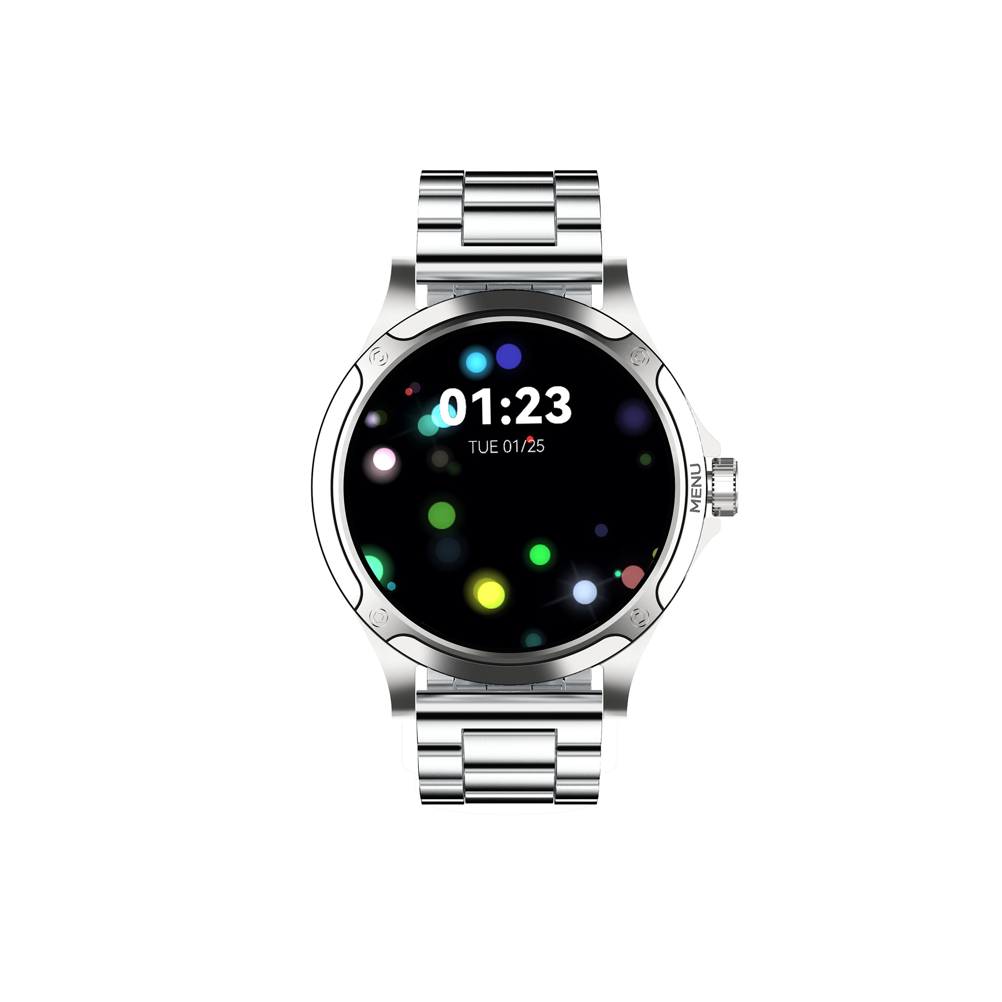 ساعت هوشمند تی سی اچ مدل TCH HD2 3D Hero2 دارای قابلیت های کنترل موسیقی (Music Player)، پشتیبانی از زبان فارسی در منو و سیستم‌عامل بند فلز