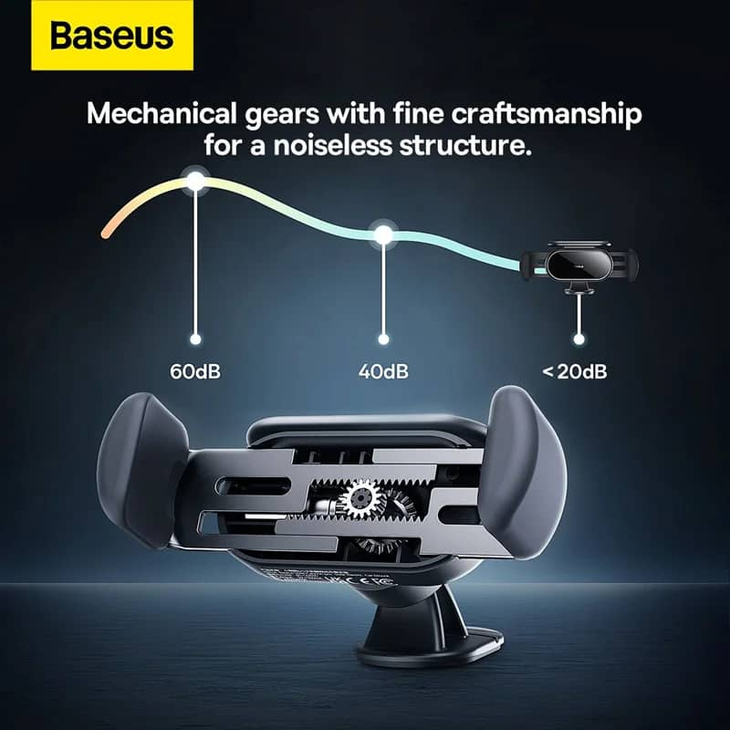 پایه نگهدارنده گوشی موبایل بیسوس مدل SOLAR ELECTRIC CAR MOUNT -SUGP010001