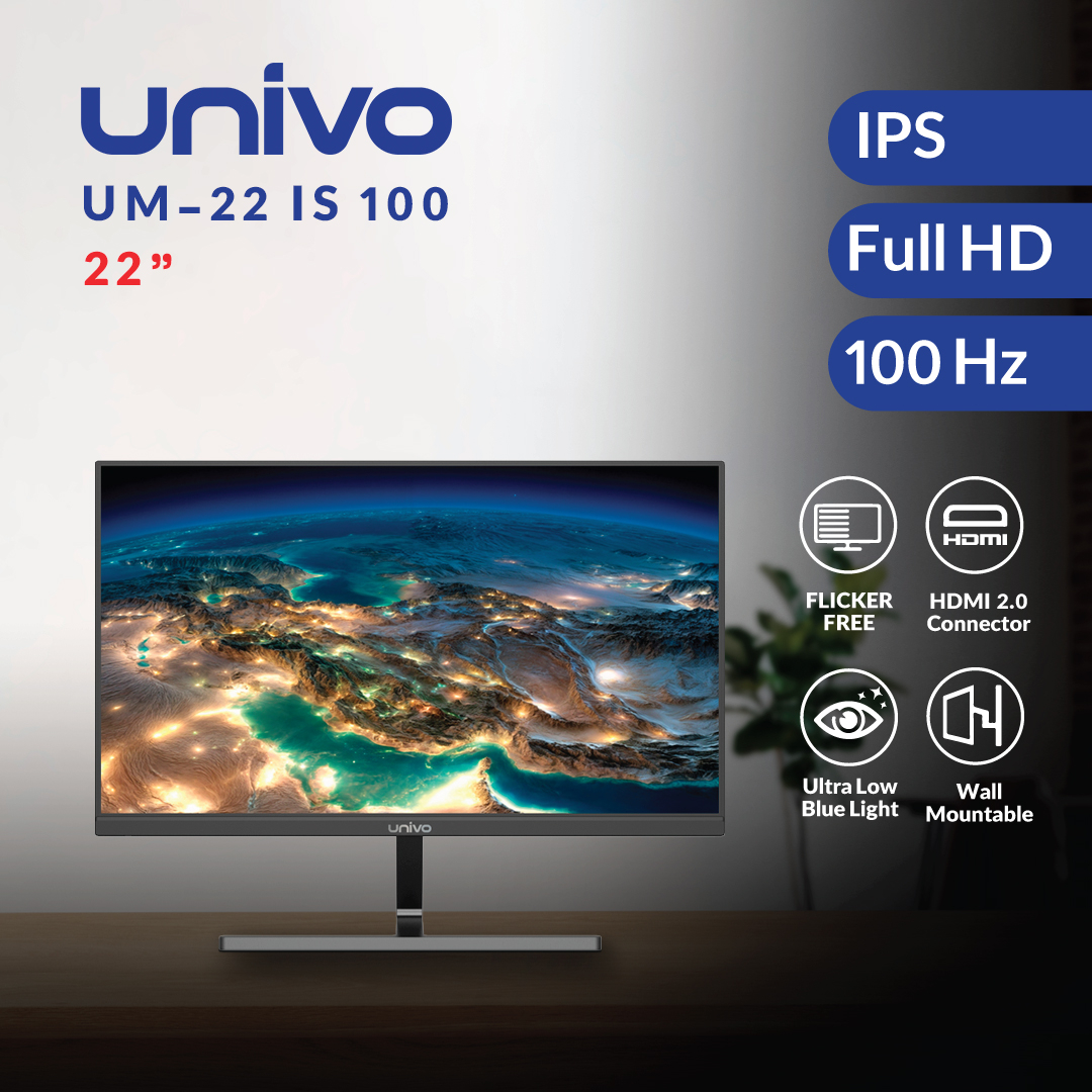 مانیتور یونیوو مدل UM-22 IS 100 سایز 22 اینچ
