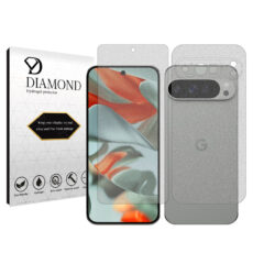 محافظ صفحه نمایش مات دیاموند مدل Tough مناسب برای گوشی موبایل گوگل Pixel 9 Pro XL به همراه محافظ پشت گوشی
