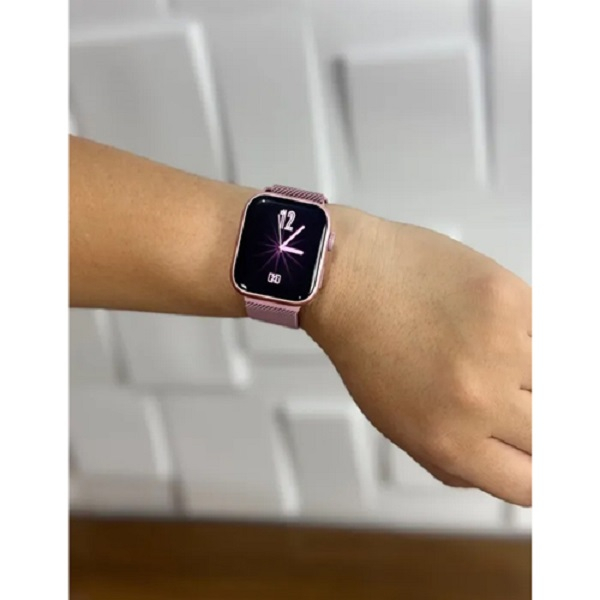 ساعت هوشمند مدل ws 68 mini با قابلیت صفحه نمایش رنگی و لمسی، کنترل موسیقی، کنترل سطح اکسیژن خون، مکالمه با بلوتوث، پشتیبانی از زبان فارسی و امکان تغییر تم ساعت و بند فلزی