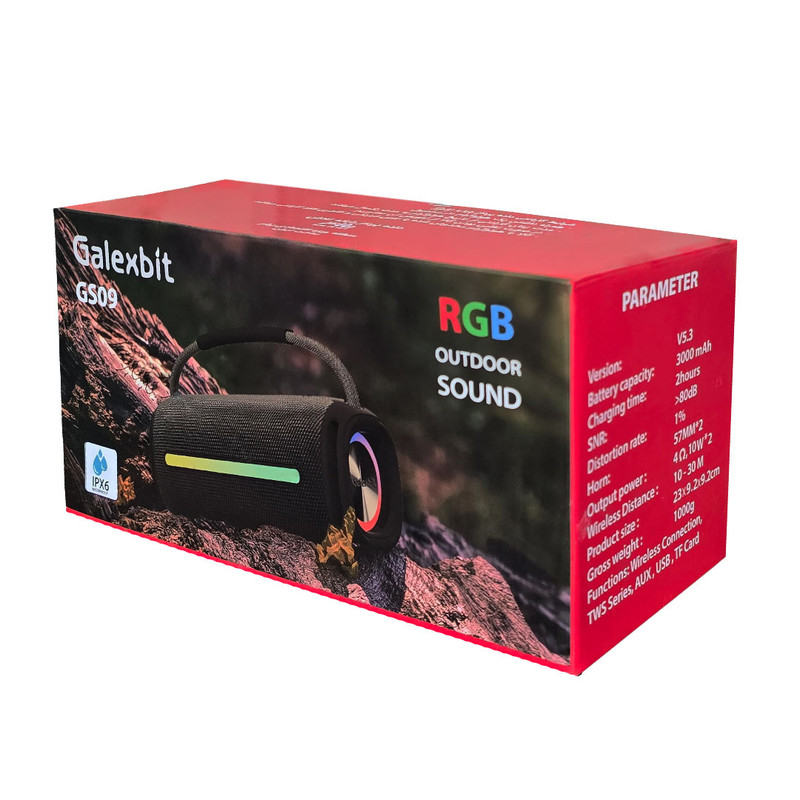 اسپیکر بلوتوثی قابل حمل گلکسبیت مدل Cylindrical speaker GS_09