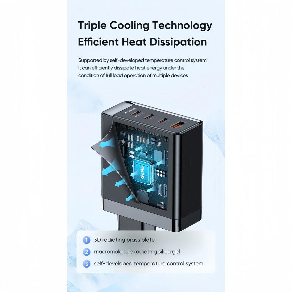 شارژر دیواری 100 وات مک دودو مدل CH-514