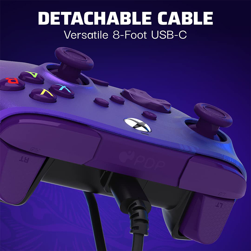 دسته بازی ایکس باکس PDP مدل REMATCH Purple Fade
