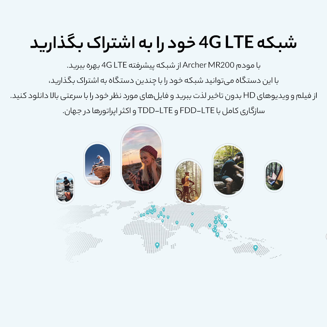 مودم 4G LTE تی پی-لینک مدل MR200