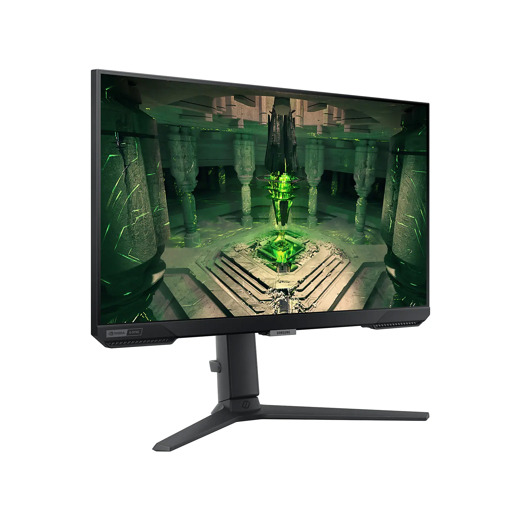 مانیتور گیمینگ 25 اینچ سامسونگ مدل Odyssey G4 G40B LS25BG402EMXUE، رزولوشن Full HD، پنل IPS، نرخ بروزرسانی 240 هرتز، با نسبت تصویر 16:9، دارای پورت HDMI و DisplayPort و خروجی هدفون