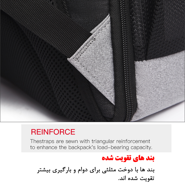 کوله پشتی لپ تاپ مدل B-085 مناسب برای لپ تاپ تا 15.6 اینچی