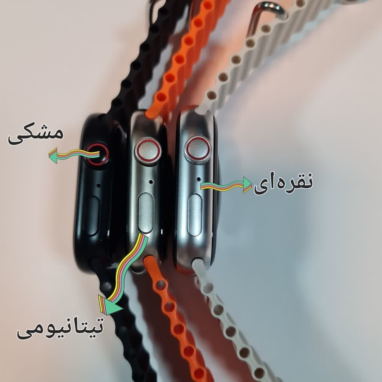 ساعت هوشمند ورنا مدل W45 Max With 7 Bands مناسب برای ورزش مجهز به گام شمار
