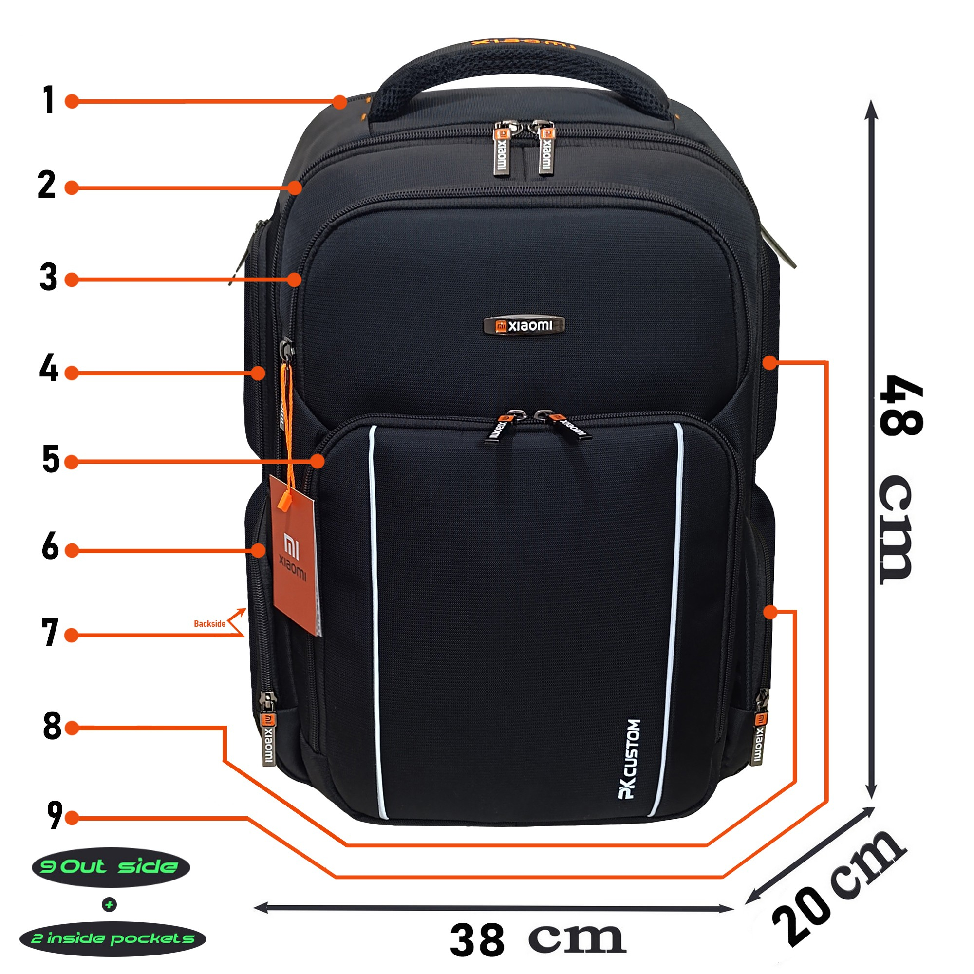 کوله پشتی لپ تاپ شیائومی مدل SU7 V1 مناسب برای لپ تاپ تا 16 اینچ