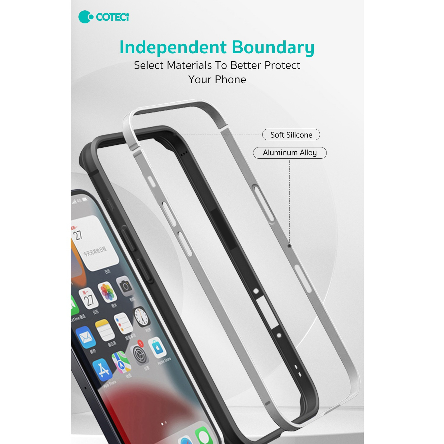 بامپر کوتتسی مدل IH-022 مناسب برای گوشی موبایل اپل Iphone 16 Pro