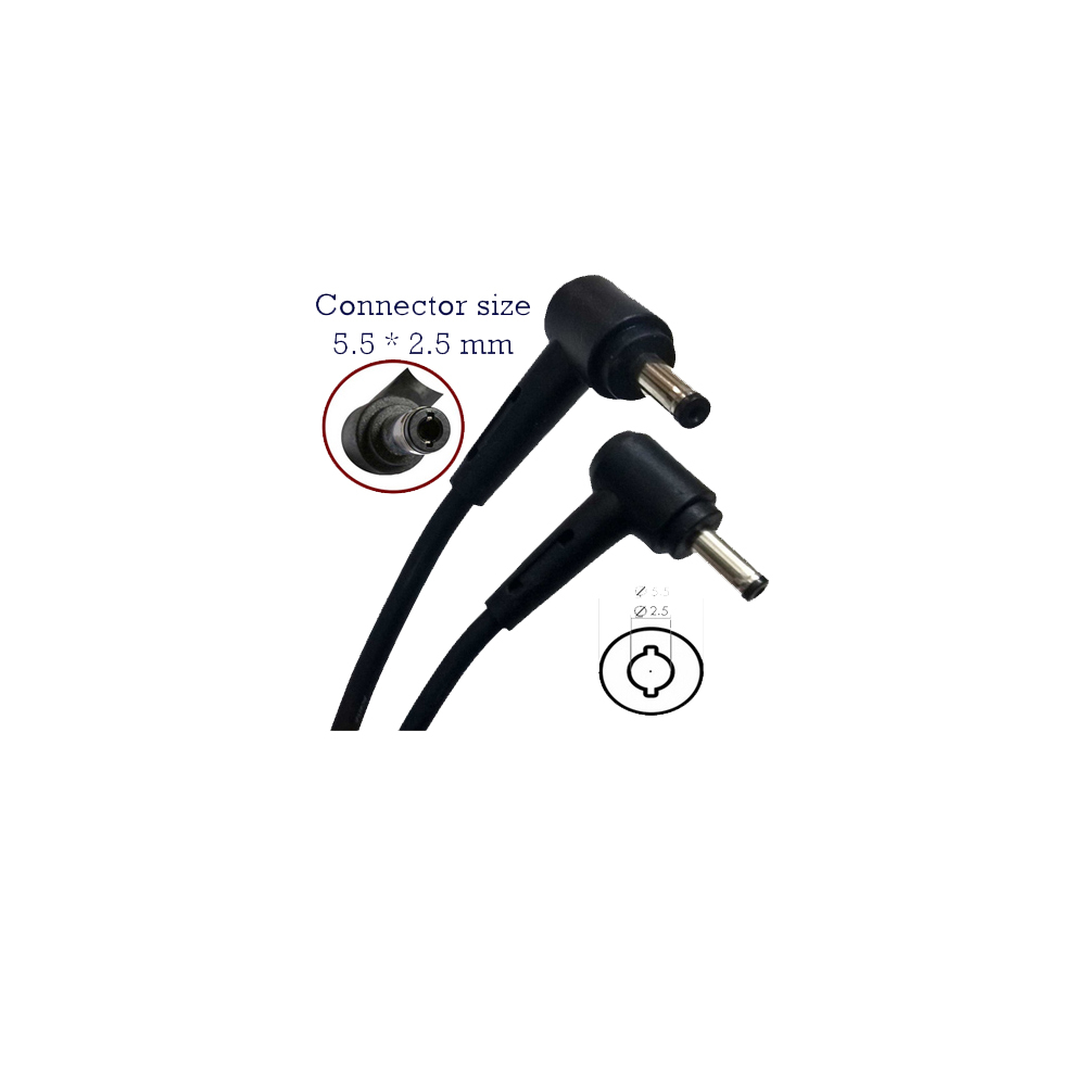 شارژر لپ تاپ 19 ولت 3.42 آمپر ایسوس مدل exa1208uh