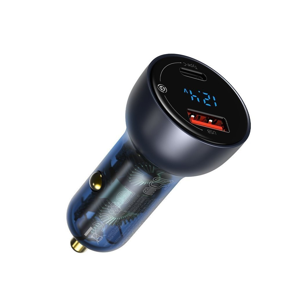 شارژر فندکی باسئوس مدل TZCCKX_0G به همراه کابل تبدیل USB-C