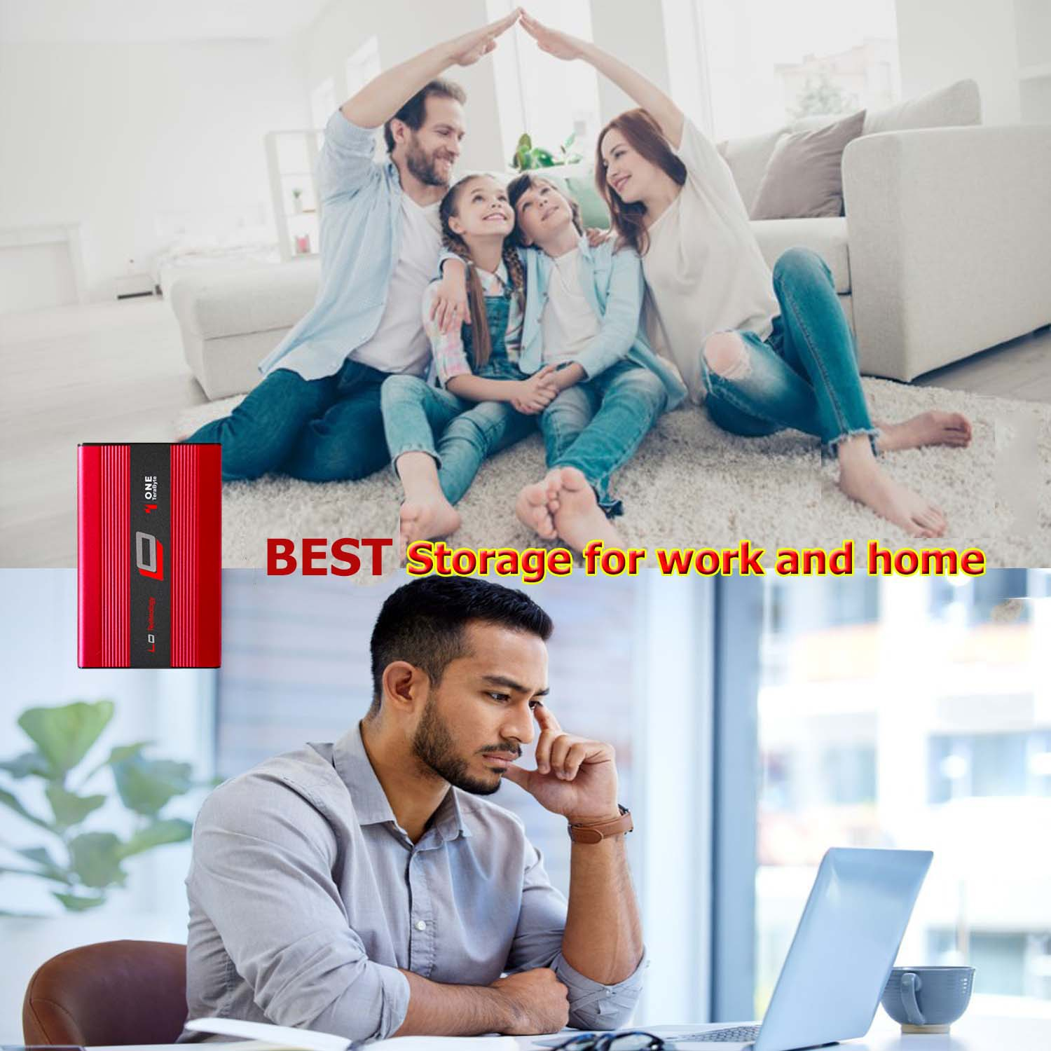 هارد اکسترنال اِل‌اُ مدل fast queen ظرفیت یک ترابایت