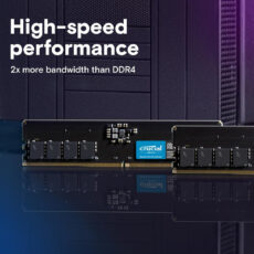 رم دسکتاپ DDR5 تک کاناله 5600 مگاهرتز CL46 کروشیال مدل CT16G56C46U5 ظرفیت 16 گیگابایت