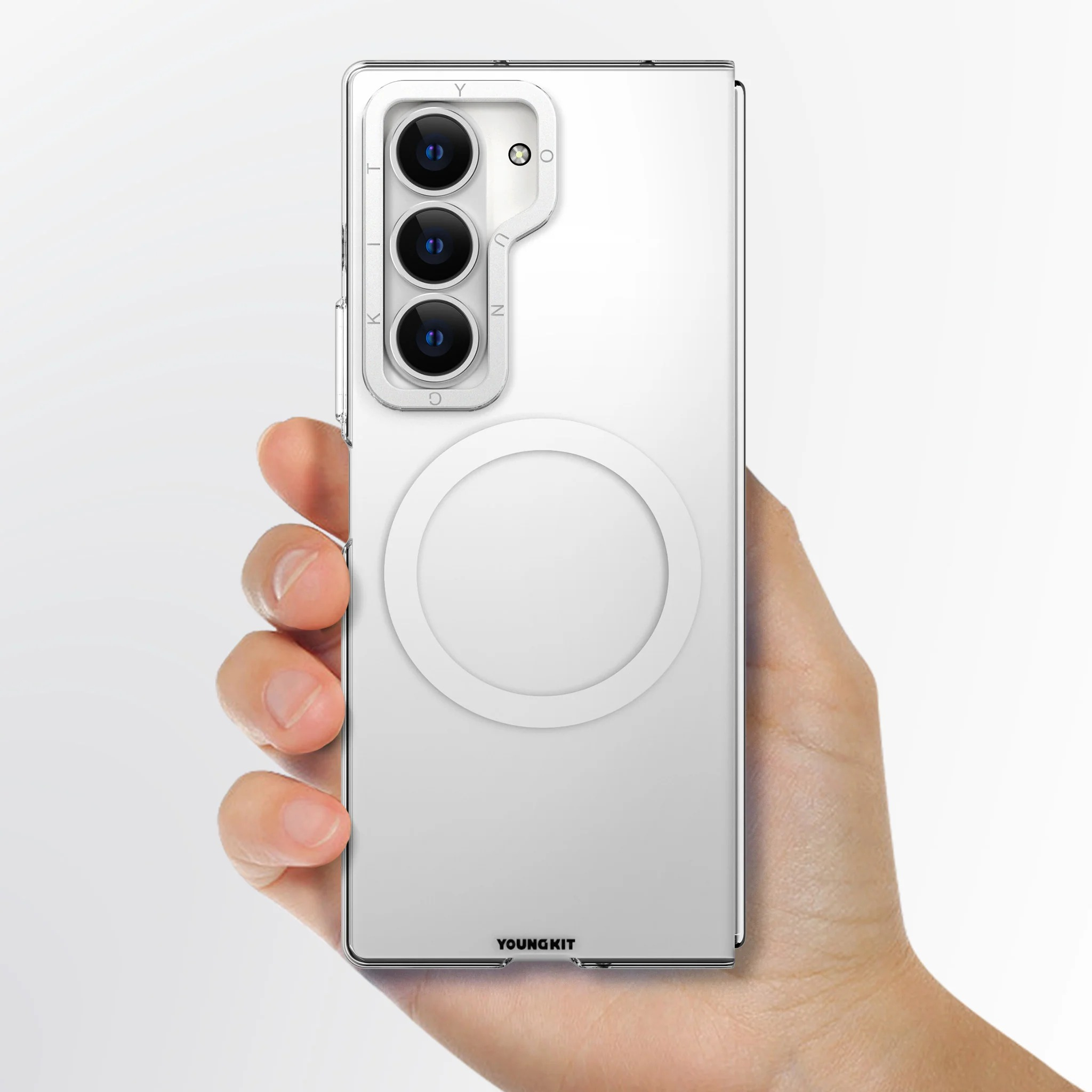 کاور یانگ کیت مدل Crystal Shield Magsafe002 مناسب برای گوشی موبایل سامسونگ Galaxy Z Fold 6