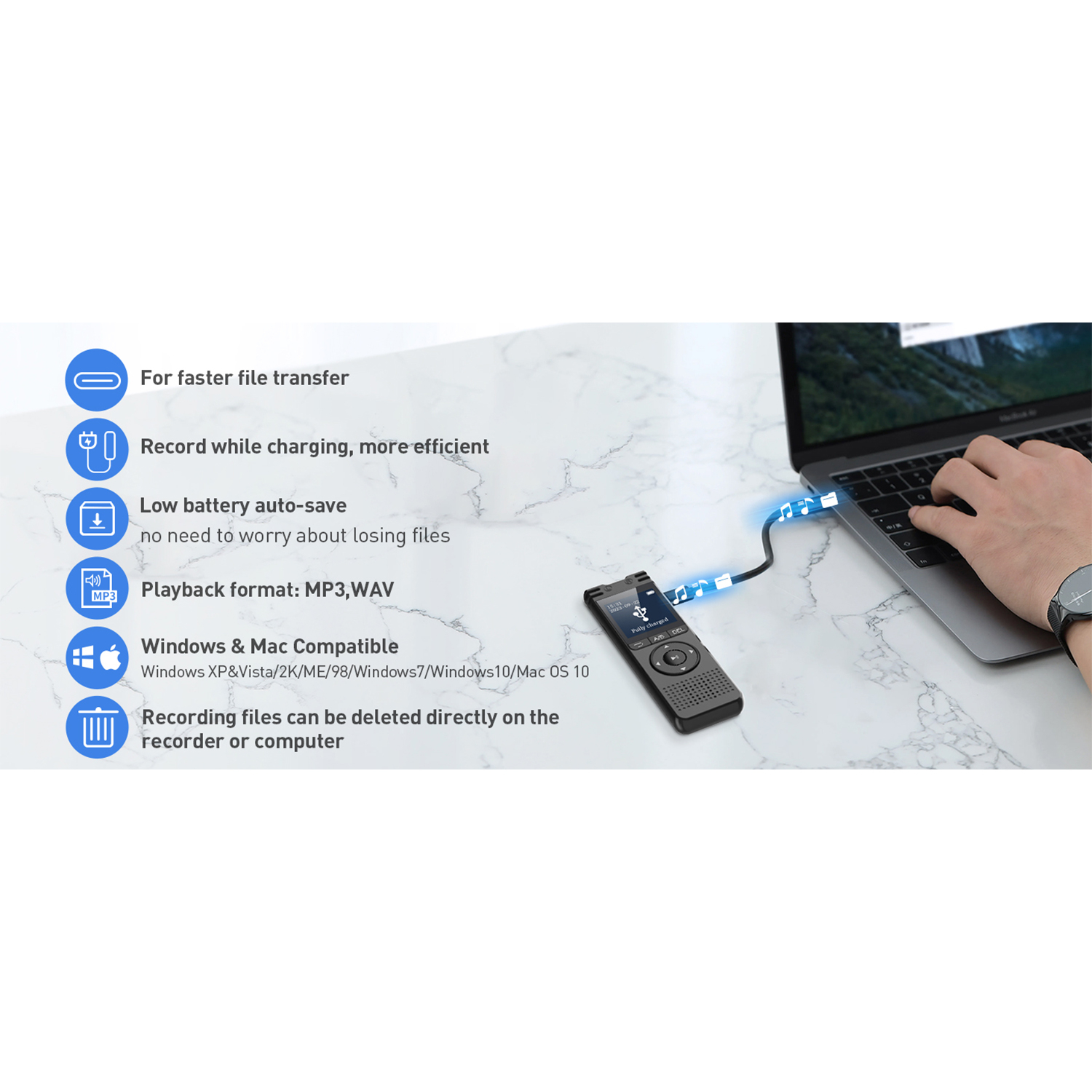 ضبط کننده دیجیتالی صدا آیریور مدل X07 32GB