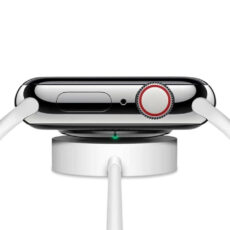 ساعت هوشمند مدل WS 77 MAX دارای قابلیت کنترل سطح اکسیژن خون و قابلیت مکالمه از طریق بلوتوث با بند سیلیکونی به همراه ایرپاد