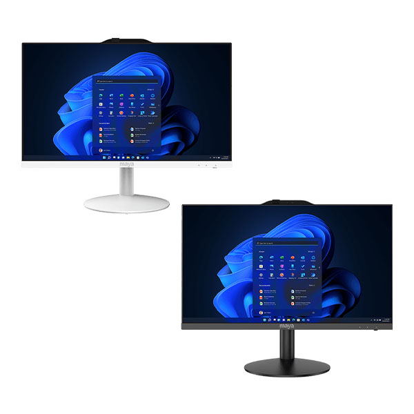 کامپیوتر همه کاره 24 اینچ مایا مدل MA24D 12M با پردازنده Core i5 12400 رم 16 گیگابایت از نوع DDR5 حافظه داخلی 500 گیگابایت SSD کارت گرافیک UHD Graphics (integrated) نمایشگر از نوع IPS