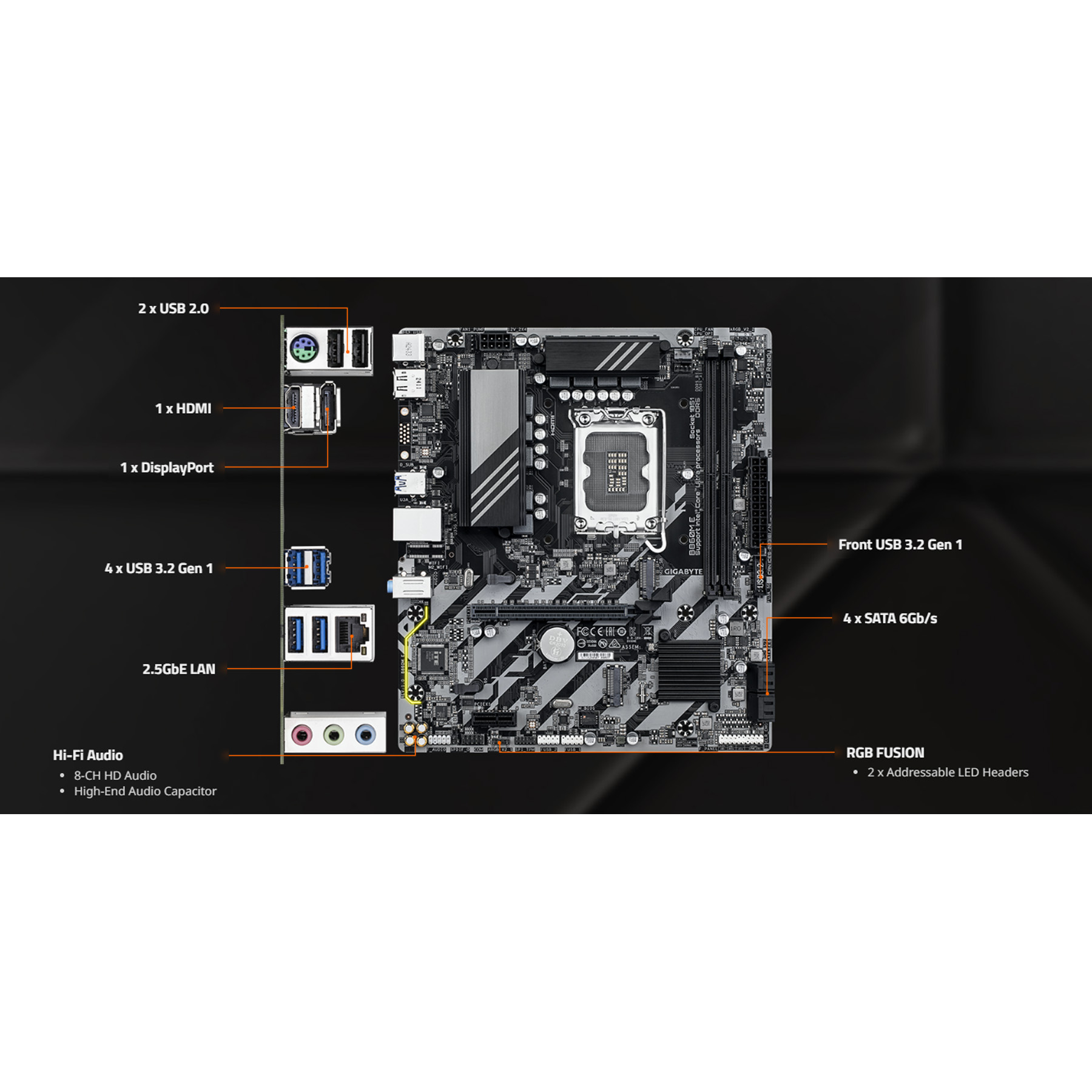 مادربرد گیگابایت مدل B860M E