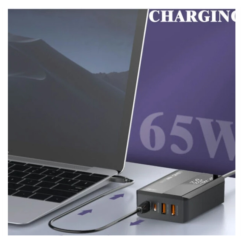 شارژر رومیزی الدینیو مدل A4808Q PD65W