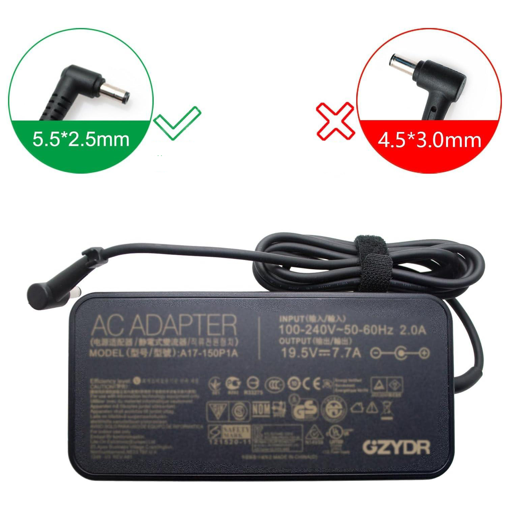 شارژر لپ تاپ 19.5 ولت 7.7 آمپر ایسوس مدل A17-150P1A