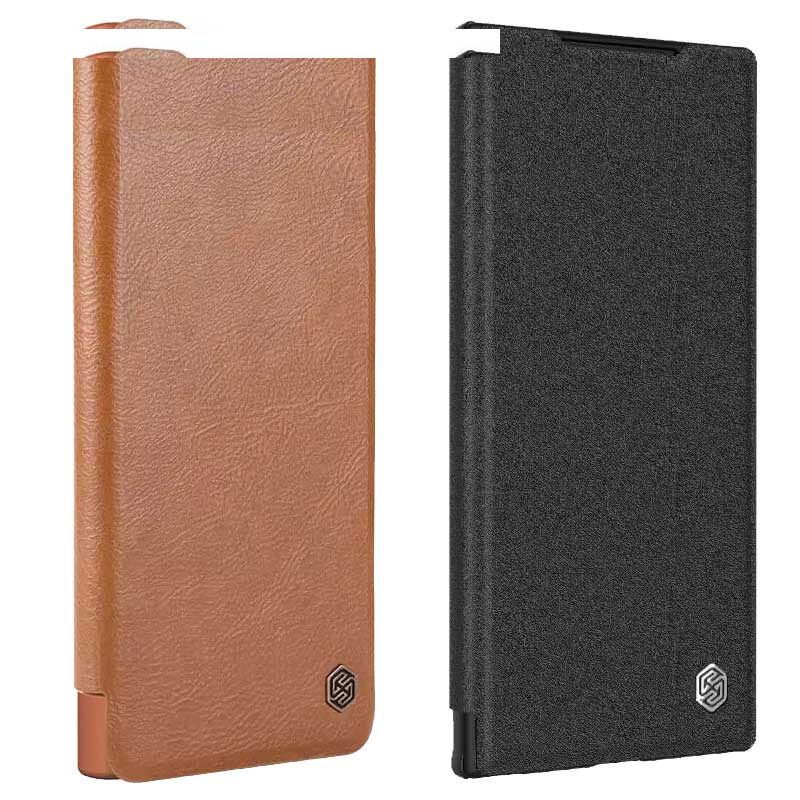 کیف کلاسوری نیلکین مدل Qin Prop Leather Classic Cloth مناسب برای گوشی موبایل سامسونگ Galaxy S24 Ultra