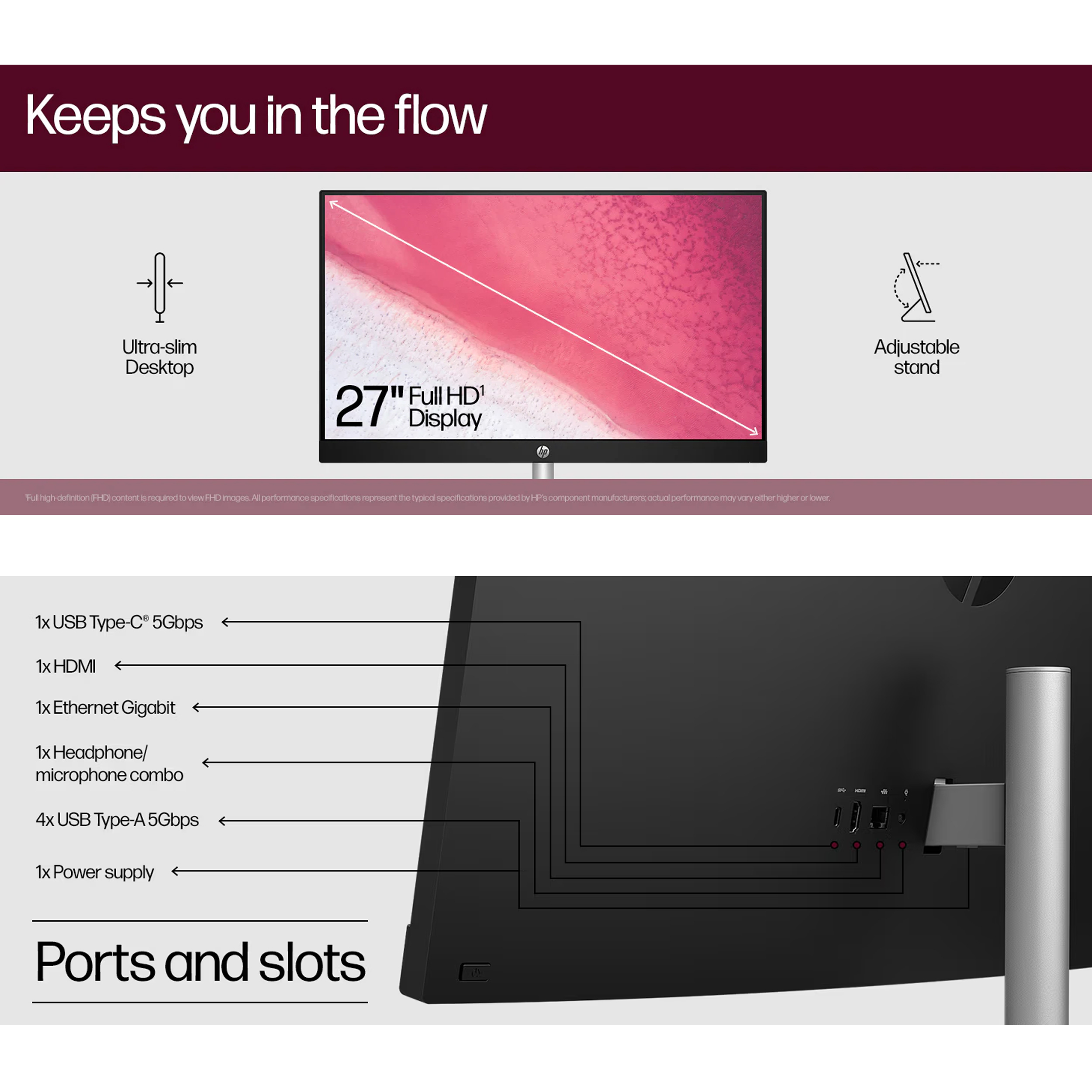 کامپیوتر همه کاره 23.8 اینچ اچ پی مدل 24 CR0122nh-i5 1335U 8GB 512SSD UHD Touch