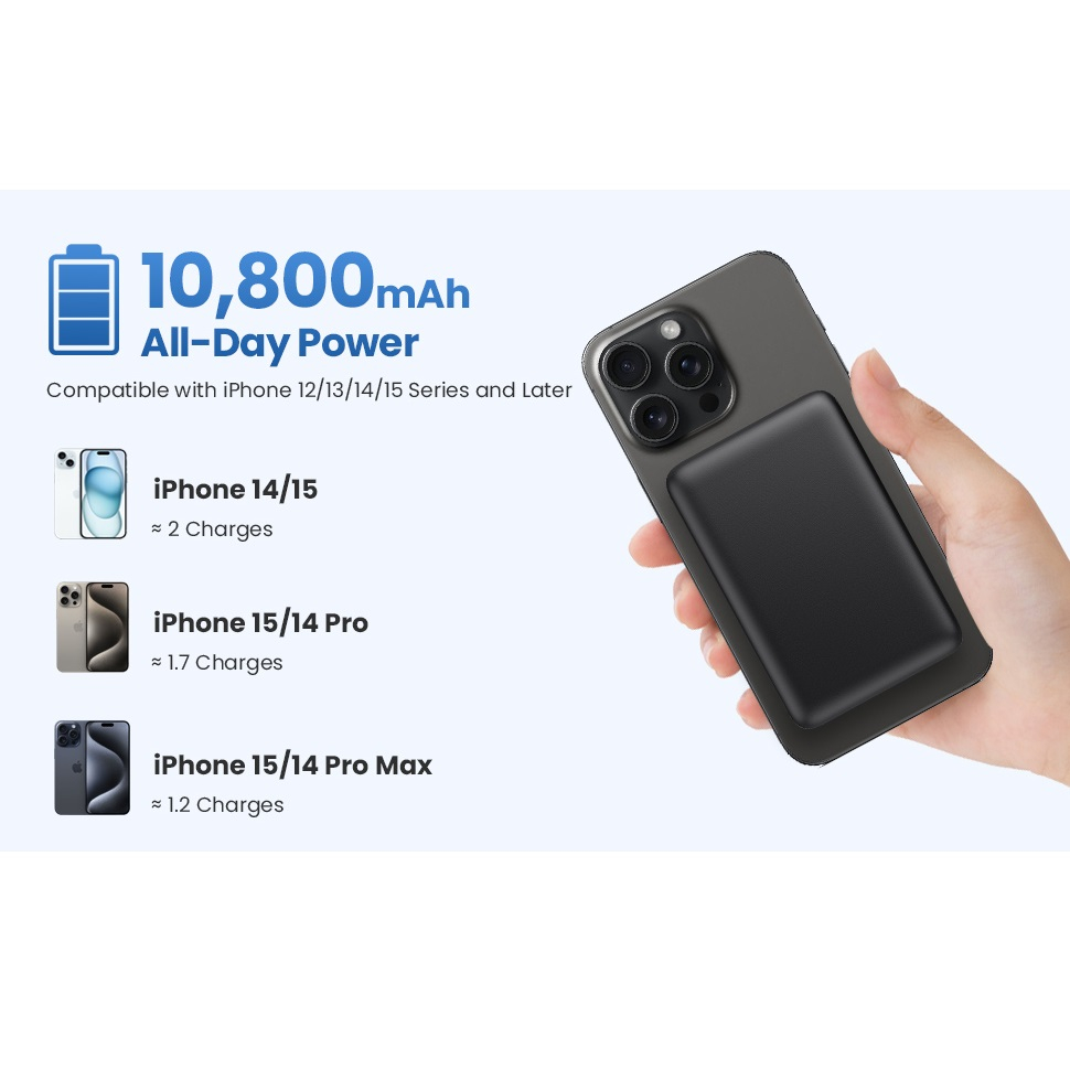 پاوربانک مدل HX100M7 ظرفیت 10800 میلی آمپرساعت