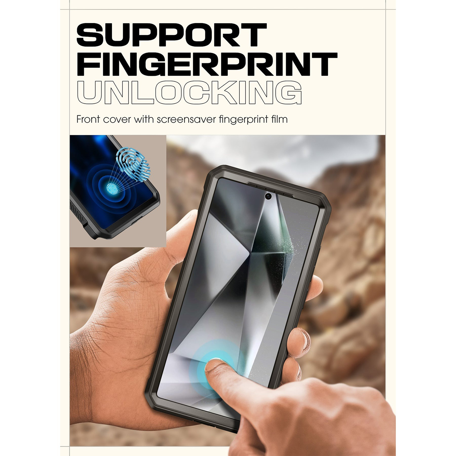 کاور ساپ کیس مدل Unicorn Beetle PRO Rugged مناسب برای گوشی موبایل سامسونگ Galaxy S25 Ultra