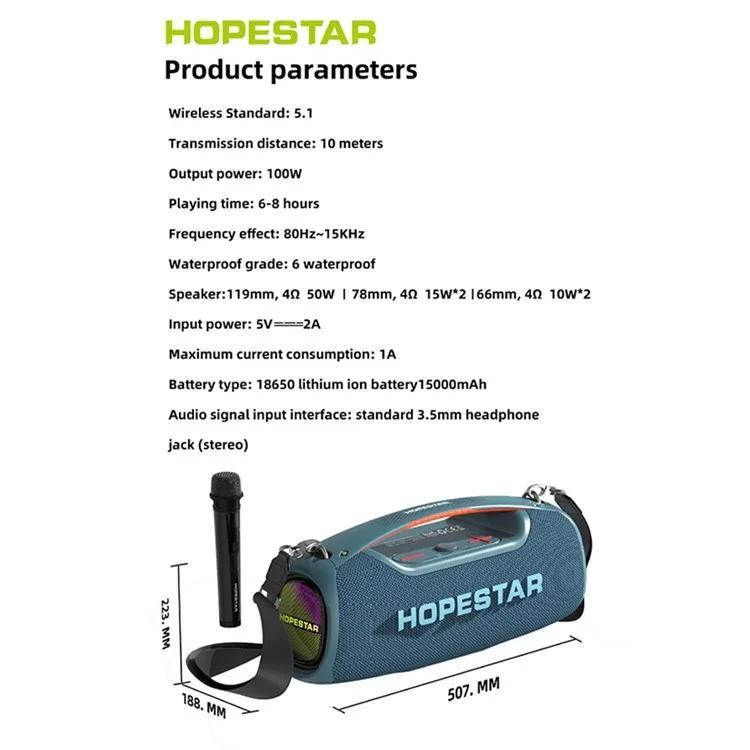 اسپیکر بلوتوثی قابل حمل هوپ استار مدل A60