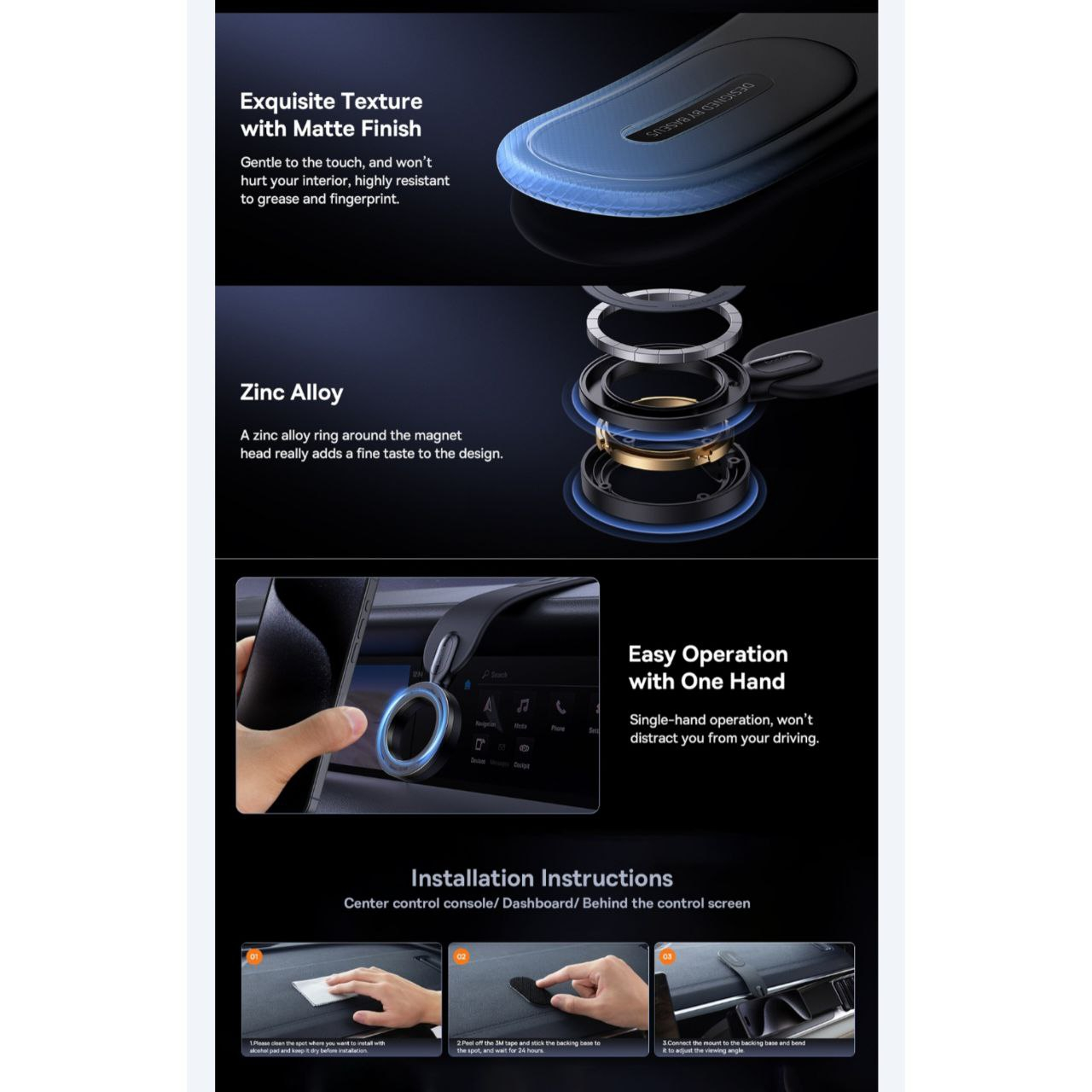 پایه نگهدارنده گوشی موبایل بیسوس مدل C02 Go Series