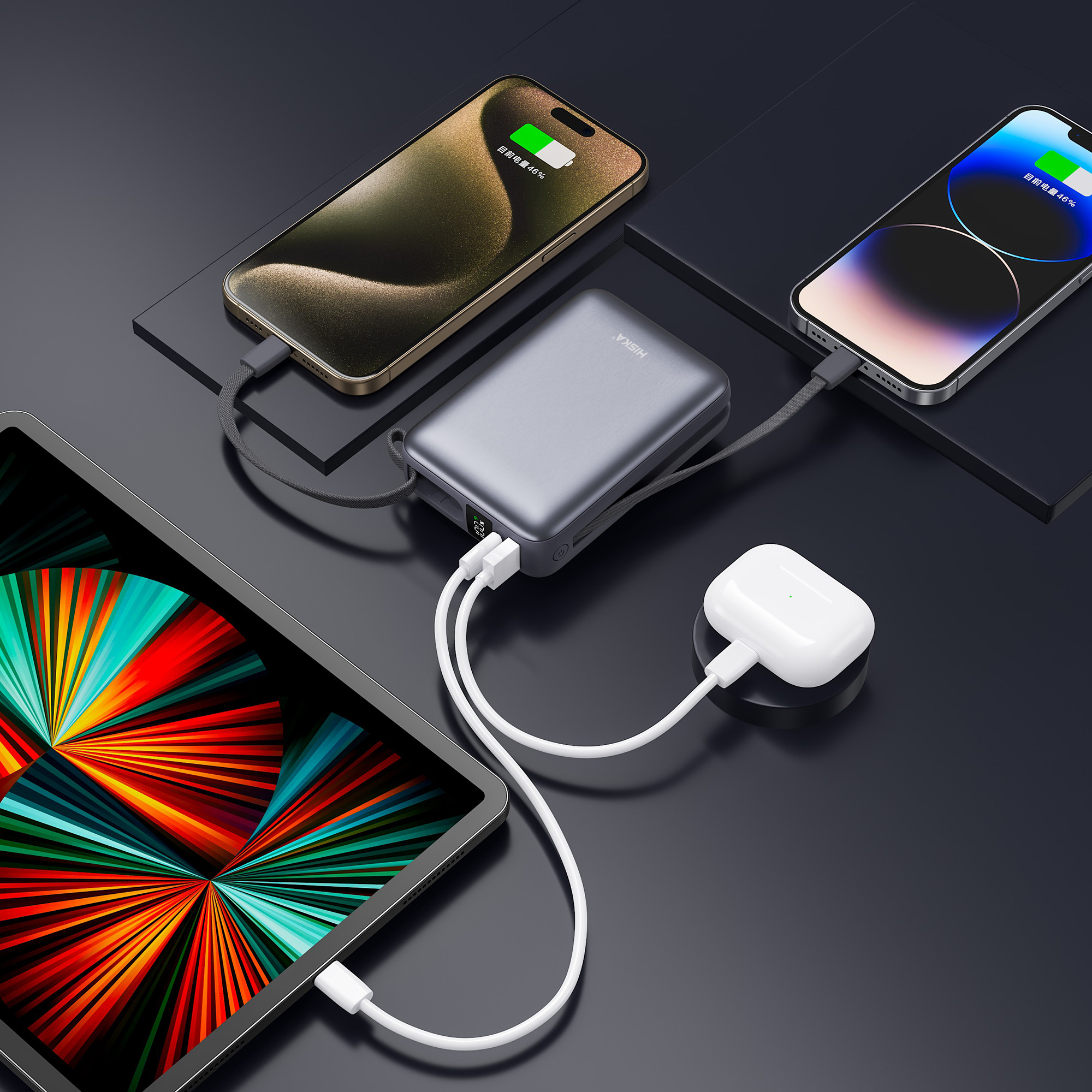 پاوربانک هیسکا مدل HP-224PD ظرفیت 20000 میلی آمپر ساعت