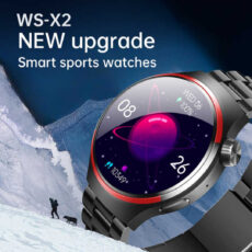 ساعت هوشمند 45 میلی متری ویسمی مدل WS_X2 با بند سلیکون