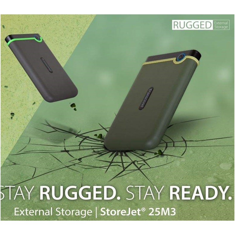 هارد اکسترنال ترنسند مدل StoreJet 25M3S Slim ظرفیت 2 ترابایت