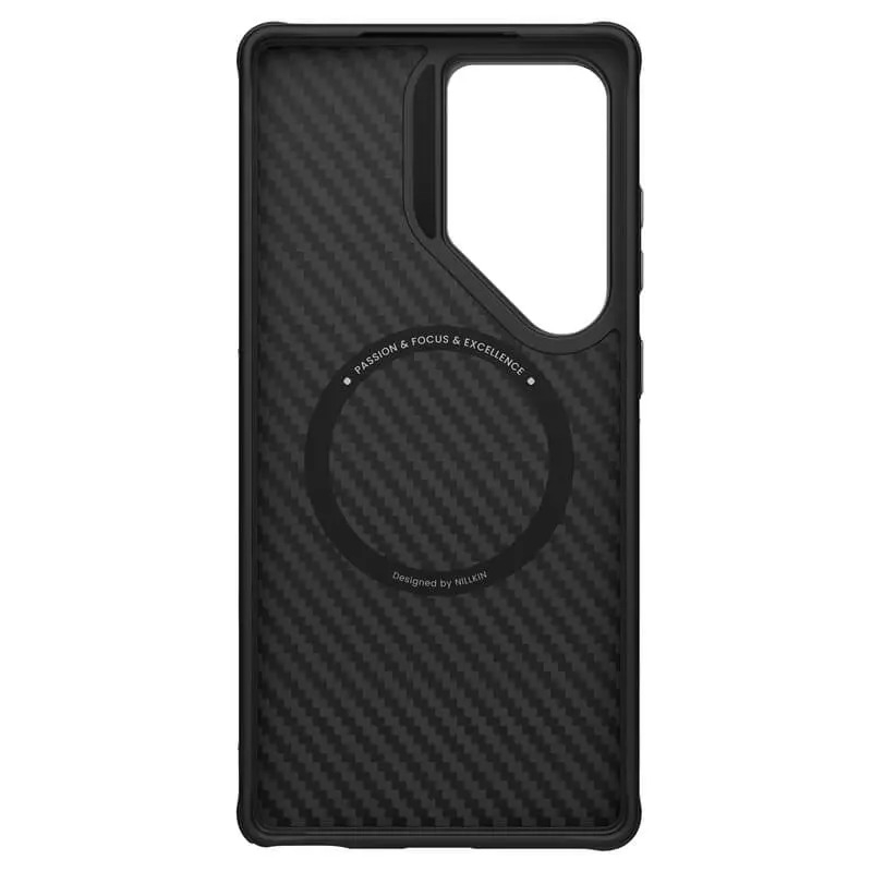 کاور نیلکین مدل CarboProp Magnetic MagSafe Aramid مناسب برای گوشی موبایل سامسونگ Galaxy S25 Ultra