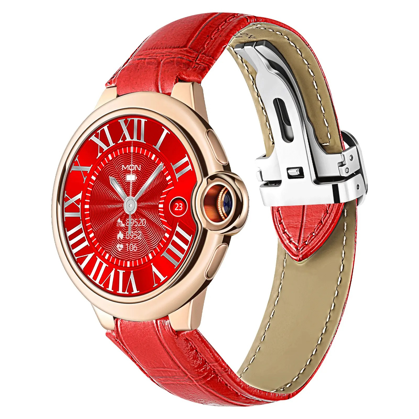 ساعت هوشمند مدل ساعت هوشمند مدل AW28 دارای قابلیت های صفحه نمایش رنگی، صفحه نمایش لمسی، کنترل موسیقی (Music Player)، کنترل سطح اکسیژن خون، قابلیت مکالمه از طریق بلوتوث، قابلیت تغییر طرح ساعت، بند فلز