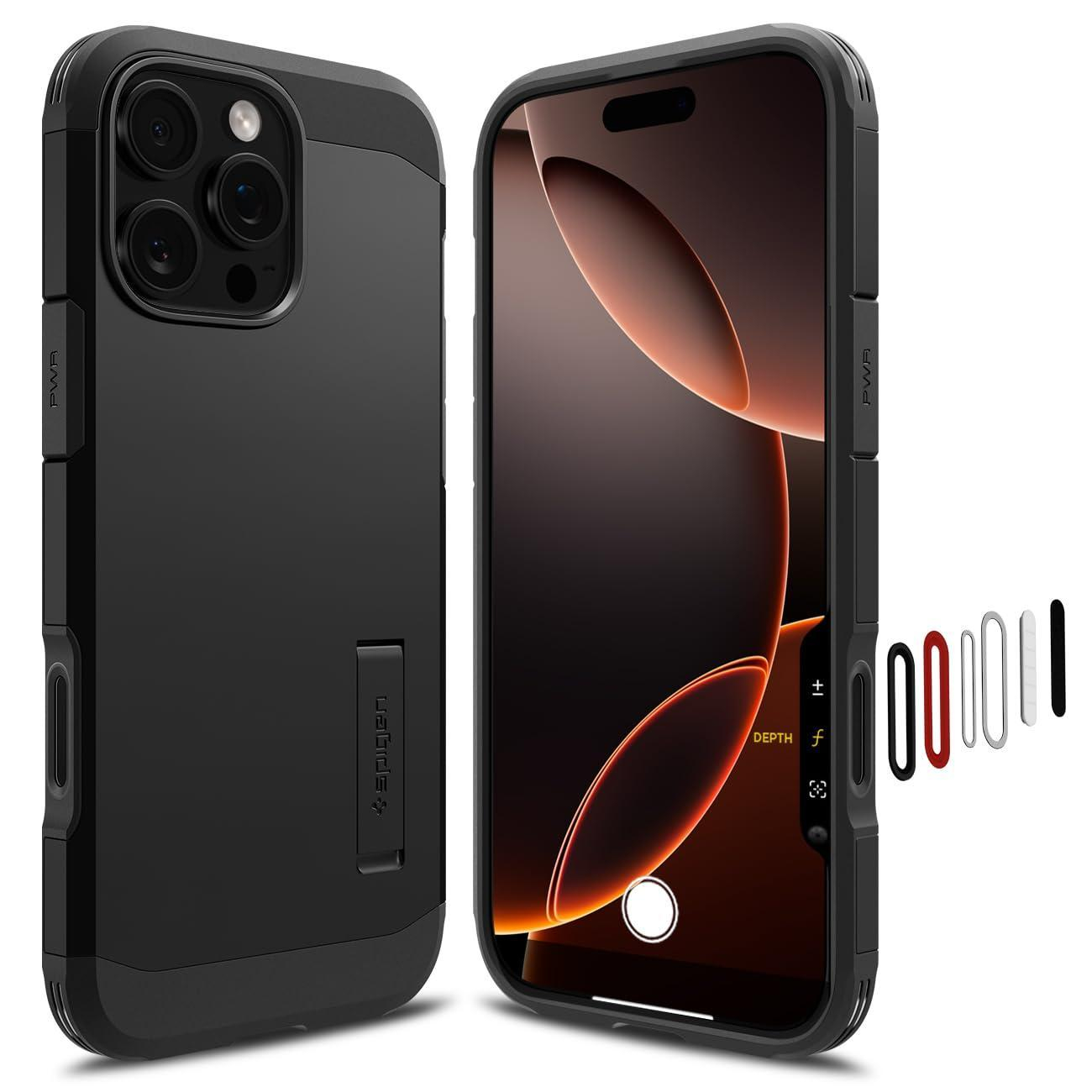 کاور اسپیگن مدل Tough Armor AI مناسب برای گوشی موبایل اپل iPhone 16 Pro Max