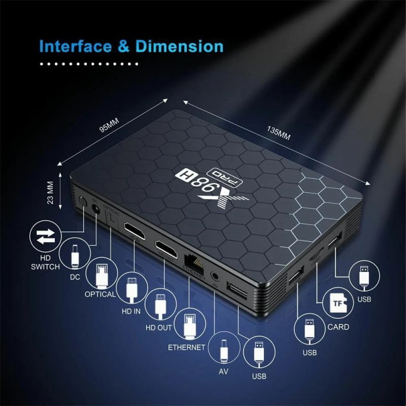 اندروید باکس مدل X98H 4/32GB