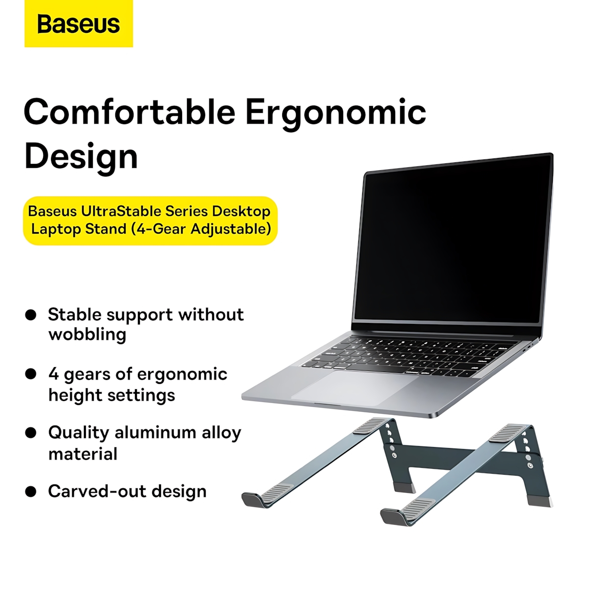 پایه نگهدارنده لپ تاپ بیسوس مدل BS-UltraStable